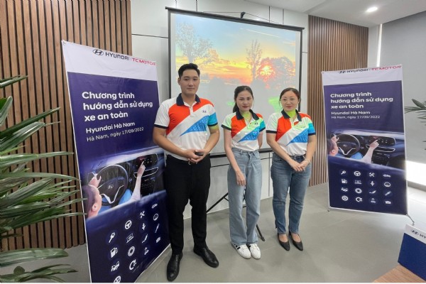 Hướng dẫn sử dụng xe an toàn cho CBNV Hyundai Hà Nam
