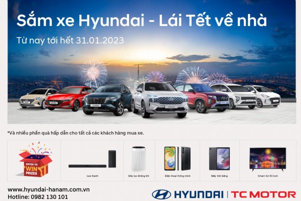 Hyundai Thành Công Việt Nam ưu đãi lên đến 50% phí trước bạ cho khách hàng