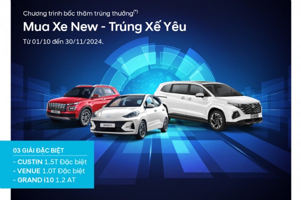 QUÀ TẶNG SIÊU HẤP DẪN “MUA XE NEW - TRÚNG XẾ YÊU”